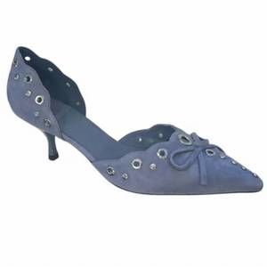 NEW JEFFREY CAMPBELL women gratified pump in dusty blue